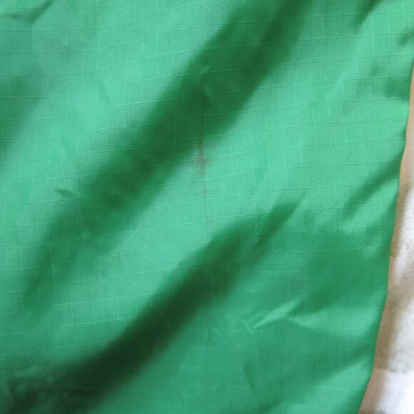 VINTAGE 1970's Steven Barry Jumpsuit Size M Elastic Waist Pockets Nylon Green - Picture 9 of 14